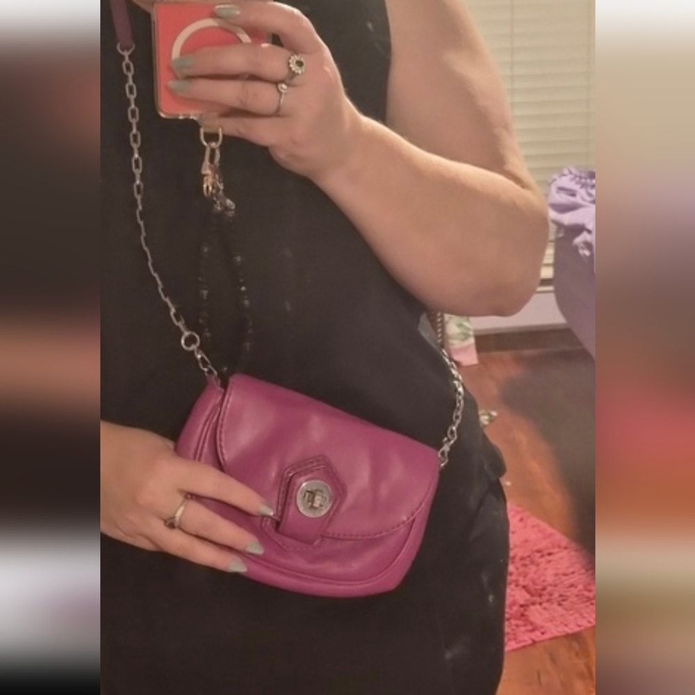 Marc By Marc Jacobs Magenta Leather Mini Crossbody - Picture 3 of 15